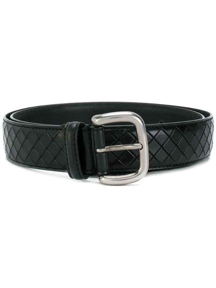 Bottega Veneta Woven Detail Belt - Black