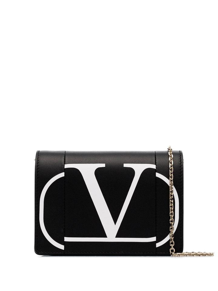 Valentino Valentino Garavani Logo Print Crossbody Bag - Black