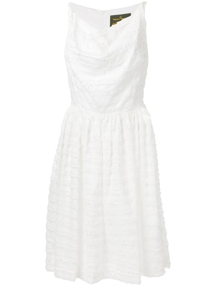 Vivienne Westwood Anglomania Sleeveless Distressed Dress - White