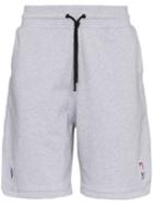 Marcelo Burlon County Of Milan Nba Cotton Shorts - Grey