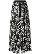 Romance Was Born Fortuny Vine Pant - Black