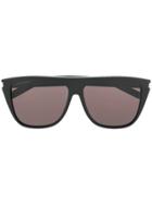 Saint Laurent Eyewear Rhinestone Embellished Sunglasses - Black