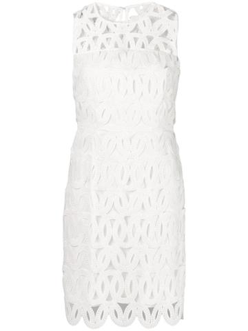 Milly Scalloped Lace Sienna Dress - White