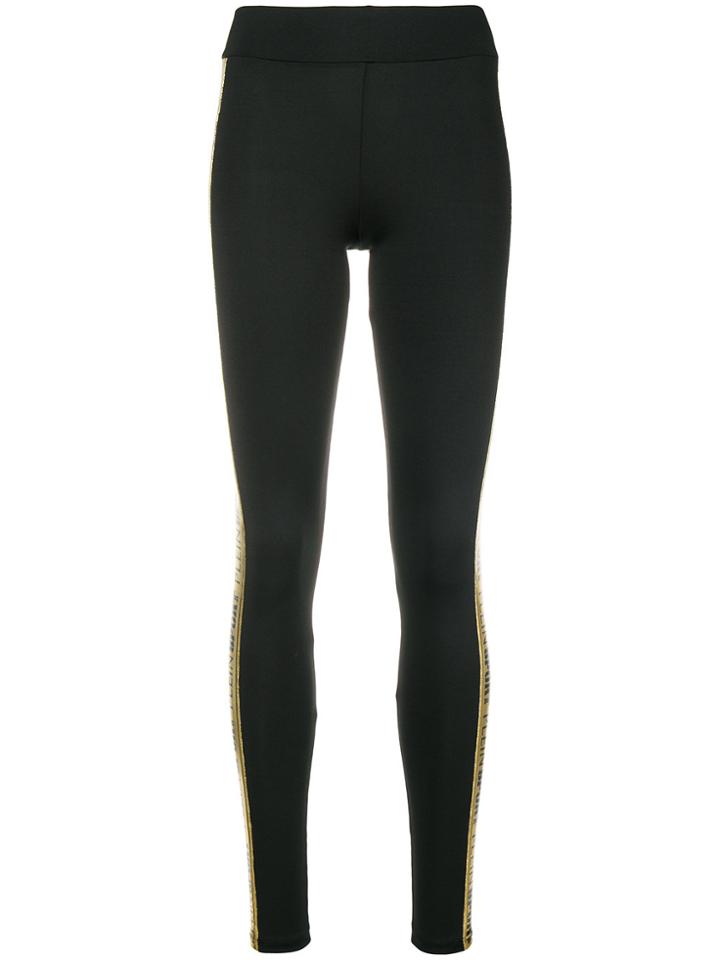 Plein Sport Crossed Leggings - Black