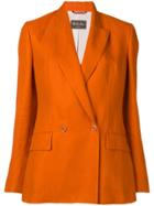 Loro Piana Boxy Fit Blazer Jacket - Orange