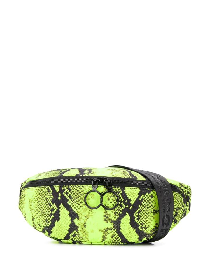Off-white Python Belt Bag - Yellow