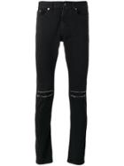Saint Laurent Low Waisted Skinny Jeans - Black