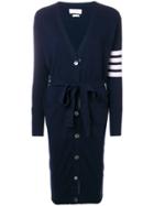 Thom Browne Long Boxy Cashmere Cardigan - Blue