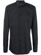 Dolce & Gabbana Dot Print Shirt, Men's, Size: 41, Black, Cotton