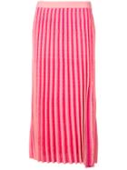 Derek Lam 10 Crosby Pleated Knit Skirt - Pink & Purple