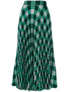 Mary Katrantzou Hama Bead Pleated Skirt - Green