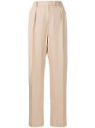 Alberta Ferretti Flared Tailored Trousers - Neutrals