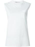T By Alexander Wang Sleeveless T-shirt, Women's, Size: Small, White, Cotton