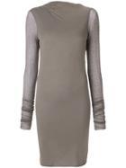 Rick Owens Lilies Tunic-length Open Back Asymmetrical Top - Brown