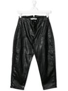 Philosophy Di Lorenzo Serafini Kids Teen Biker Trousers - Black