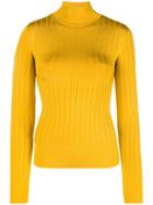 Lanvin Ribbed Turtleneck Sweater - Yellow & Orange