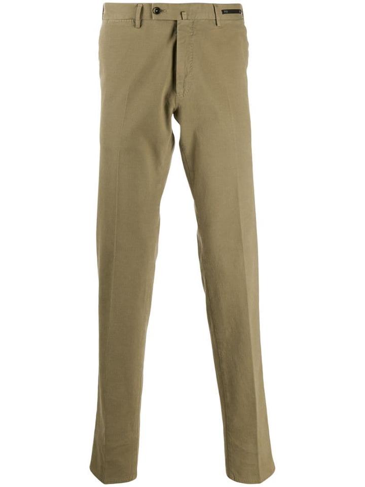 Pt01 Straight-leg Stretch Chinos - Neutrals