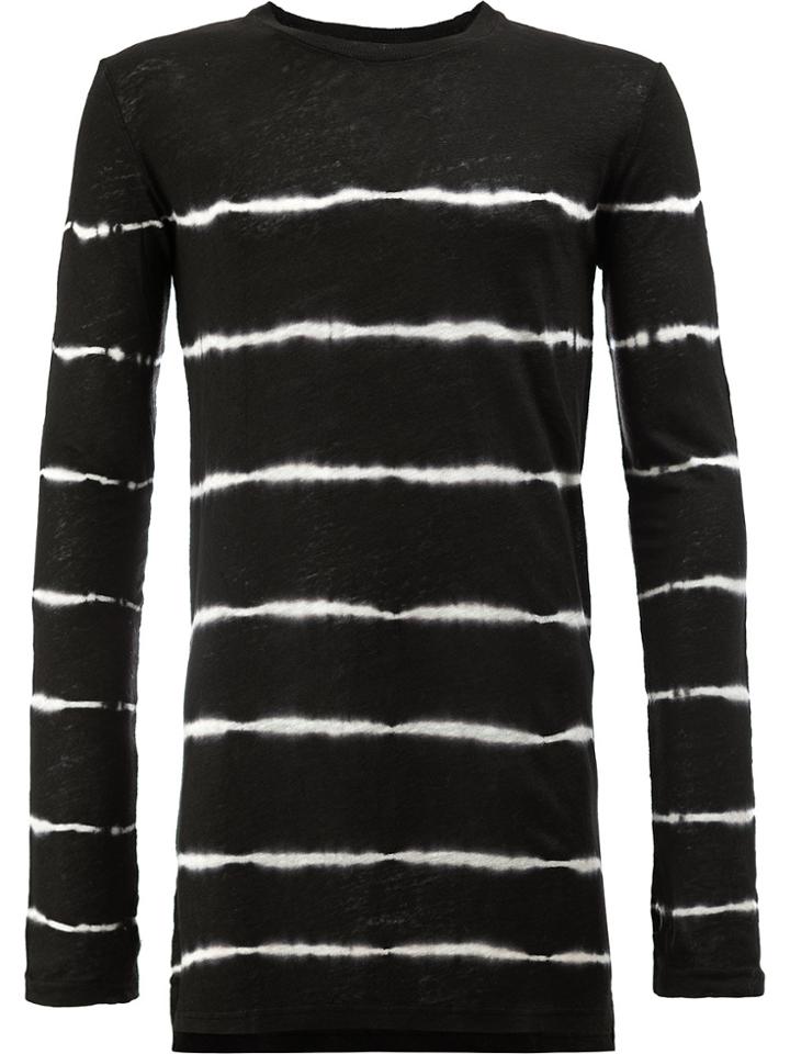 Balmain Striped Two-tone T-shirt - Black