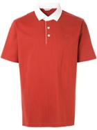 Gieves & Hawkes Contrast Collar Polo Shirt - Red