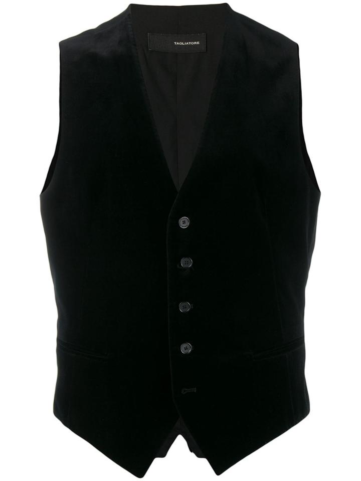 Tagliatore Single-breasted Waistcoat - Black