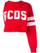 Gcds One Sleeve Sweatshirt, Women's, Size: Xl, Red, Cotton