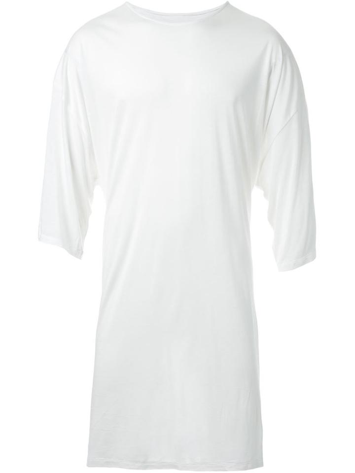 Strateas Carlucci Oversized T-shirt, Men's, Size: L, White, Modal
