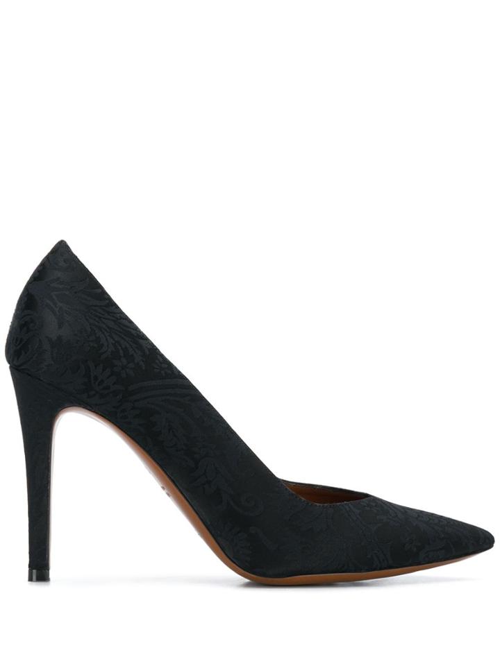 Etro Floral Pattern Pumps - Black