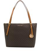 Michael Michael Kors Large Monogram Tote Bag - Brown