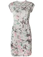 M Missoni - Printed Cap Sleeve Mini Dress - Women - Polyamide - 40, Grey, Polyamide