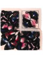 Alexander Mcqueen Abstract Print Scarf - Black