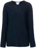 Le Tricot Perugia Fine Knit Sweater - Blue