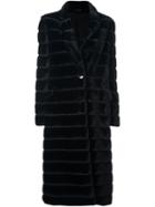 Tagliatore High Neck Mid Coat, Women's, Size: 42, Black, Polyester/cupro