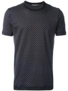Dolce & Gabbana Dot Print T-shirt, Men's, Size: 50, Black, Cotton