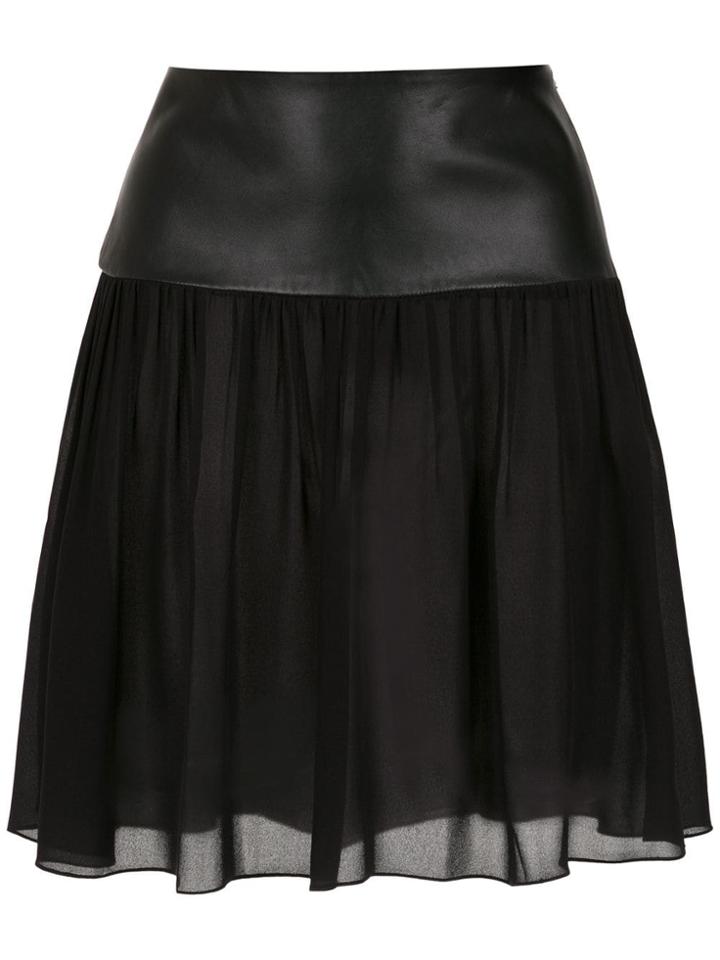 Reinaldo Lourenço Panelled Mini Skirt - Black