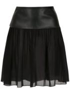 Reinaldo Lourenço Panelled Mini Skirt - Black
