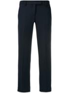 Roqa Cropped Tailored Trousers - Blue