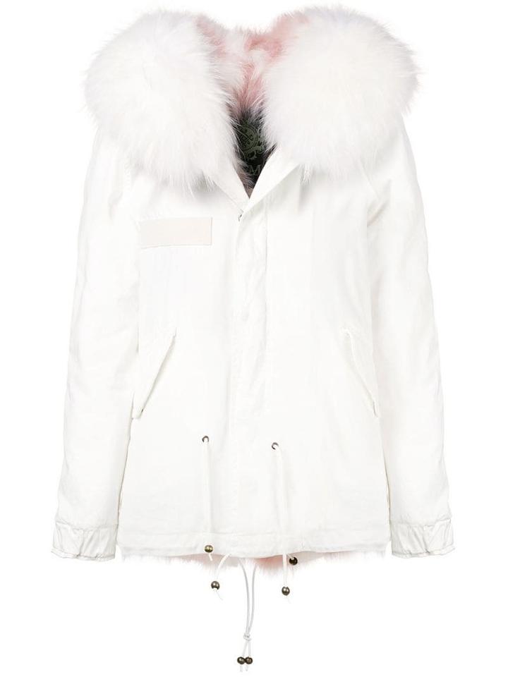 Mr & Mrs Italy Fur Lining Parka Coat - White