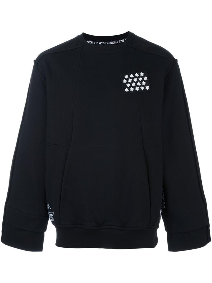 Ktz Chest Patch Sweatshirt, Men's, Size: Large, Black, Cotton