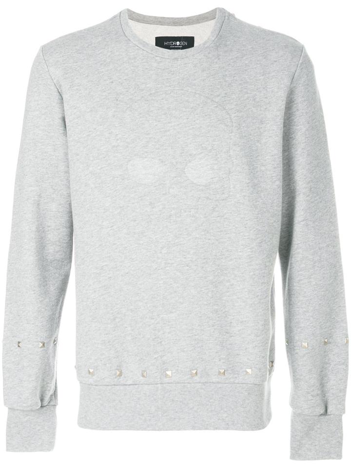 Hydrogen Skull Sweatshirt - Grey