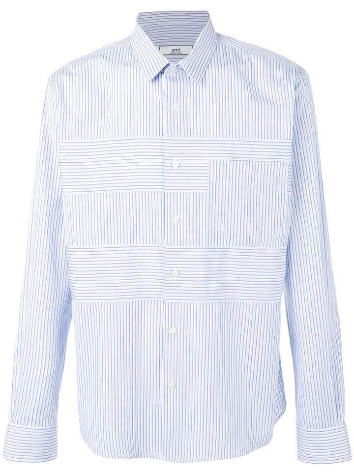 Ami Paris Large Fit Shirt - Blue