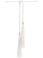 Gianluca Capannolo Rope Tassel Belt - White