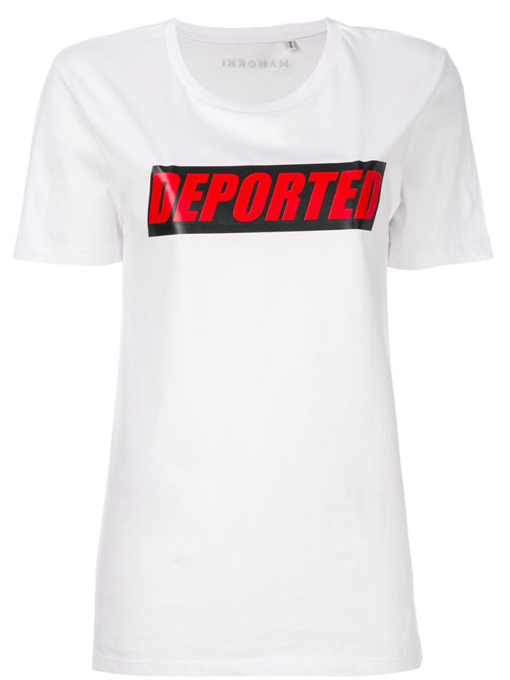 Manokhi Departed T-shirt - White
