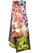 Richard Quinn Floral Print High Low Dress - Multicolour