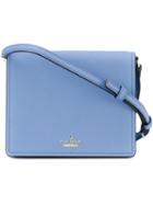 Kate Spade - Logo Stamp Shoulder Bag - Women - Leather - One Size, Blue, Leather