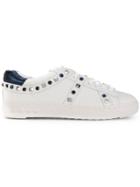 Ash Studded Sneakers - White