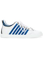 Dsquared2 Tennis Side Stripe Sneakers - White