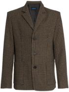 Charm's Checked Single Breasted Blazer - Brown