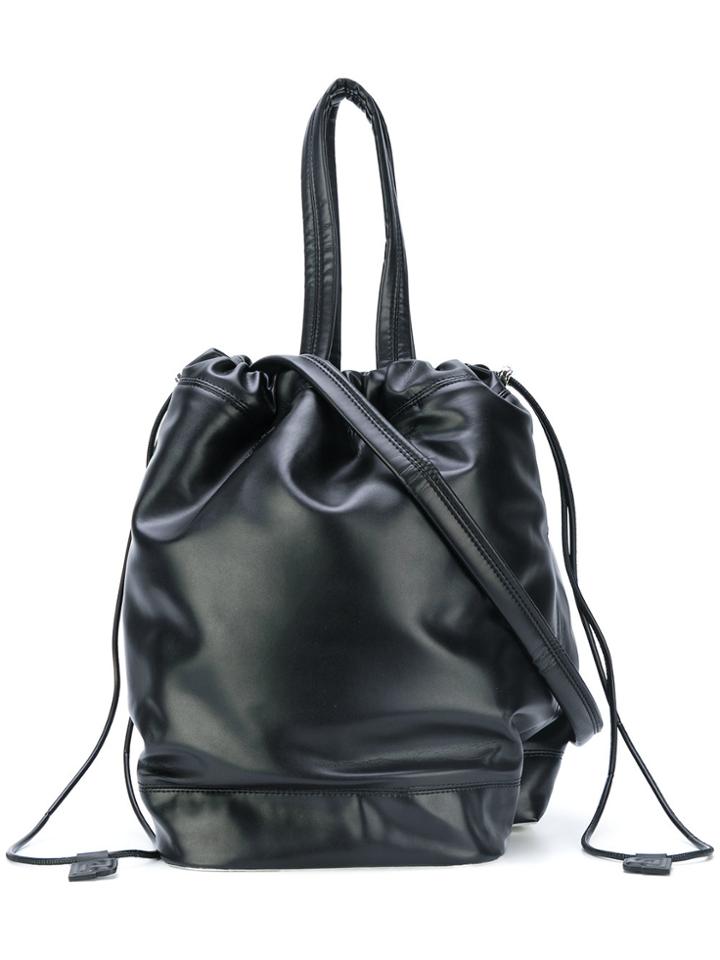 Paco Rabanne Drawstring Bucket Tote Bag - Black