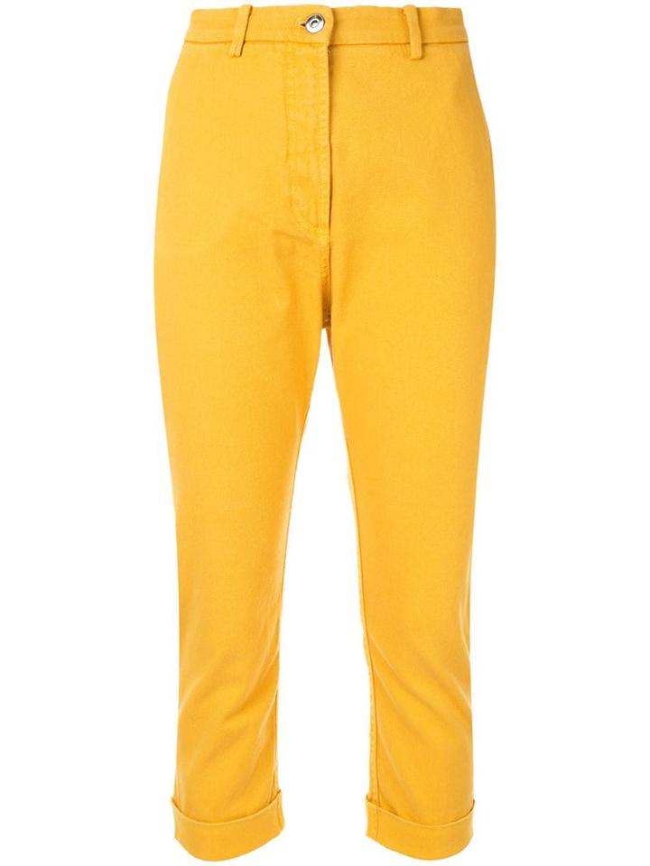 Nº21 Cropped Trousers - Yellow