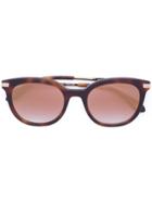 Carolina Herrera Mirrored Lense Sunglasses - Brown